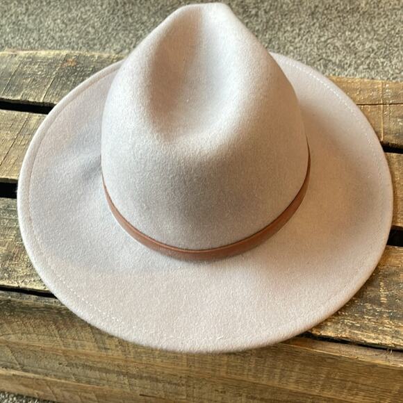 Free People Wyeth Fedora dusty purple wool adjustable size festival boho - Picture 8 of 9